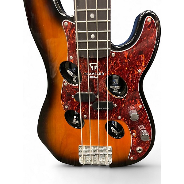 Used Traveler Guitar TB4P 3 Color Sunburst Electric Bass Guitar