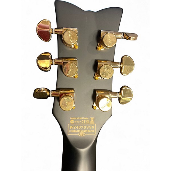 Used Schecter Guitar Research Solo-II Custom Black Solid Body Electric Guitar