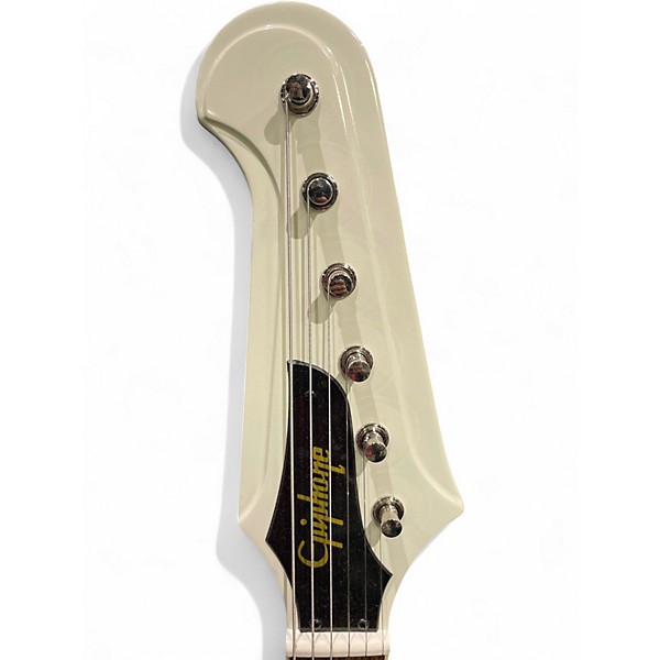 Used Epiphone 1963 Firebird V Reissue with Maestro Vibrola Polaris White Solid Body Electric Guitar