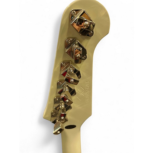 Used Epiphone 1963 Firebird V Reissue with Maestro Vibrola Polaris White Solid Body Electric Guitar