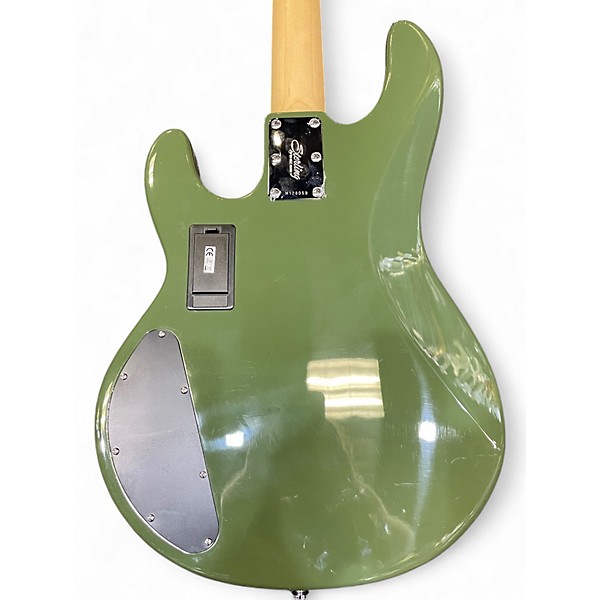 Used Sterling by Music Man RAY 4 HH Olive Green Electric Bass Guitar