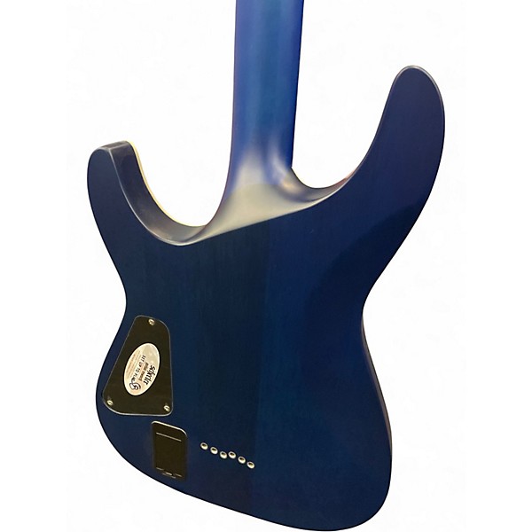 Used Schecter Guitar Research C1 Platinum Trans Blue Solid Body Electric Guitar