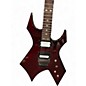 Used B.C. Rich Warlock MK 7 Trans Red Solid Body Electric Guitar