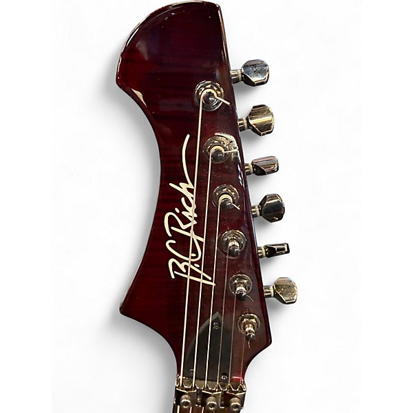 Used B.C. Rich Warlock MK 7 Trans Red Solid Body Electric Guitar