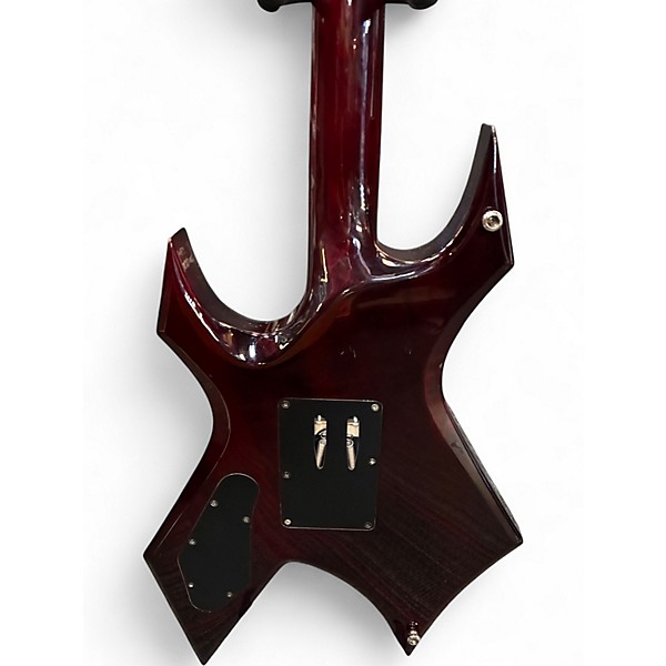 Used B.C. Rich Warlock MK 7 Trans Red Solid Body Electric Guitar