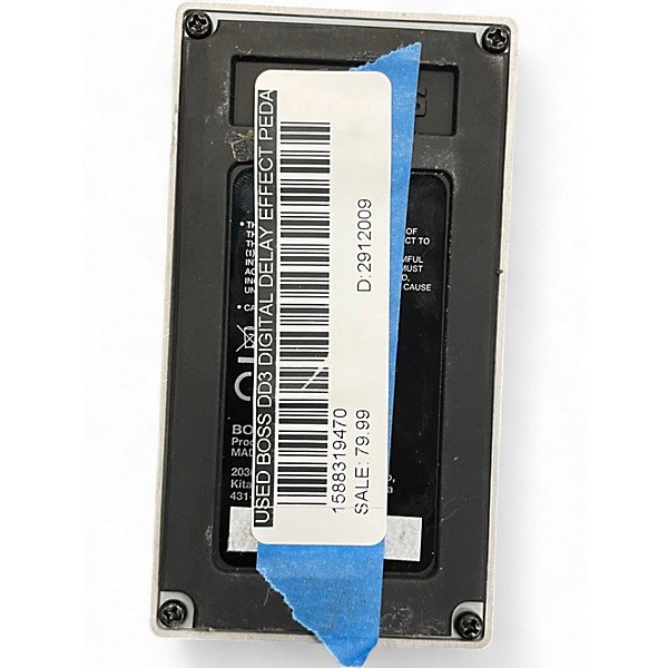 Used BOSS DD3 Digital Delay Effect Pedal