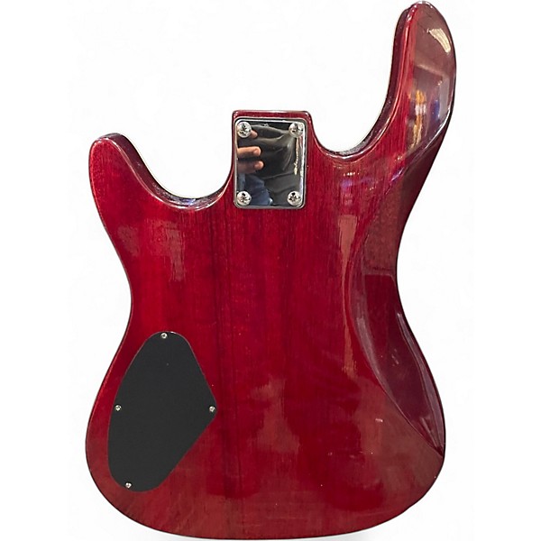 Used Samick S-Style Trans Red Solid Body Electric Guitar
