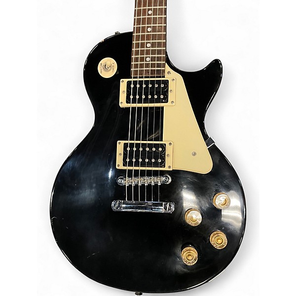 Used Epiphone Les Paul 100 Bolt On Ebony Solid Body Electric Guitar
