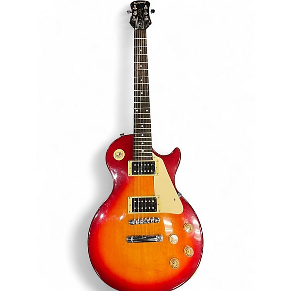 Used Epiphone Les Paul 100 Bolt On Cherry Sunburst Solid Body Electric Guitar