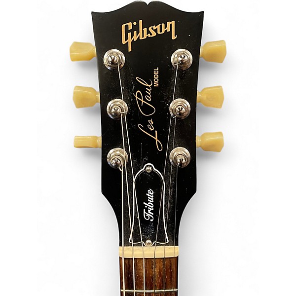 Used Gibson Les Paul Tribute 2 Tone Sunburst Solid Body Electric Guitar
