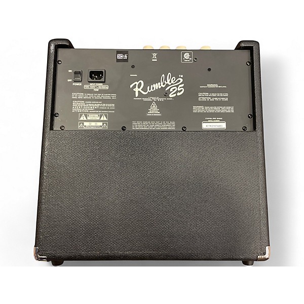 Used Fender Rumble 25 25W 1x8 Bass Combo Amp