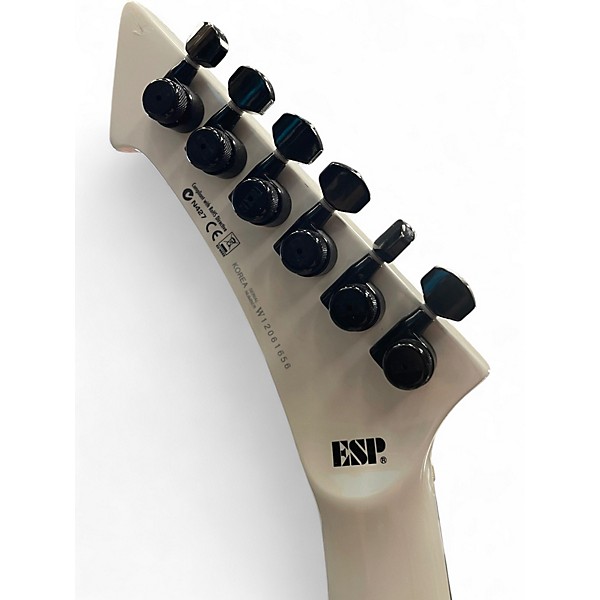 Used ESP LTD James Hetfield Snakebyte Arctic White Solid Body Electric Guitar