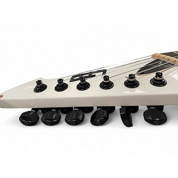 Used ESP LTD James Hetfield Snakebyte Arctic White Solid Body Electric Guitar