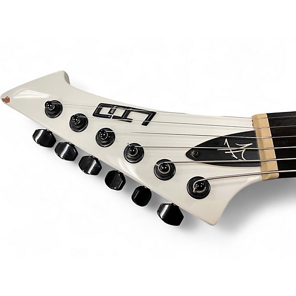 Used ESP LTD James Hetfield Snakebyte Arctic White Solid Body Electric Guitar