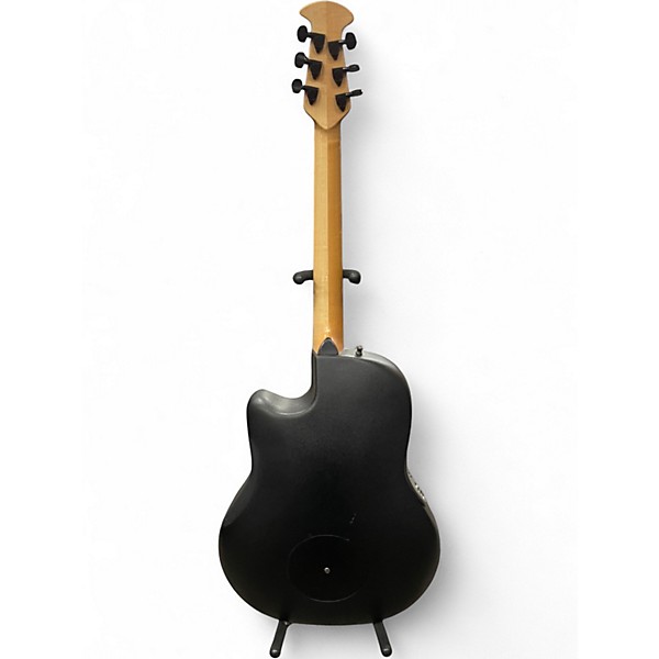 Used Ovation 1868T Elite Matte Black Acoustic Electric Guitar