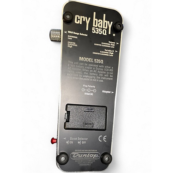 Used Dunlop 535Q Cry Baby Multi-Wah Effect Pedal