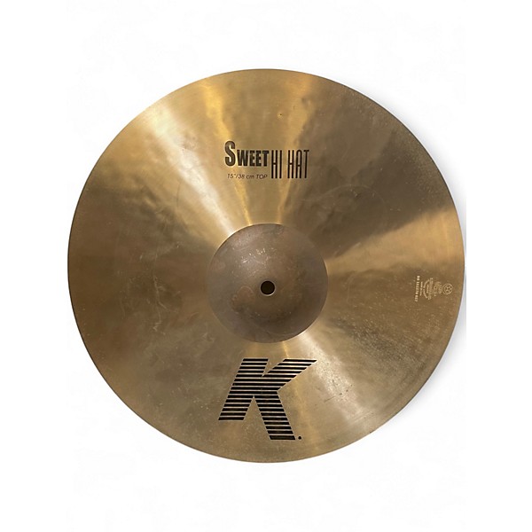 Used Zildjian 15in K Sweet Hi-Hat Pair Cymbal