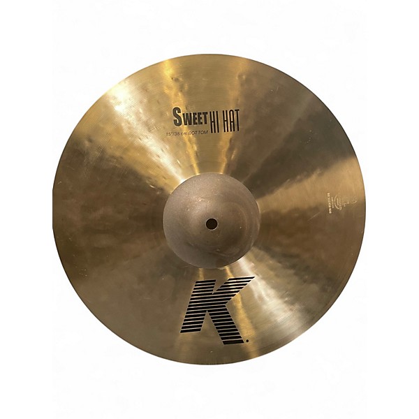 Used Zildjian 15in K Sweet Hi-Hat Pair Cymbal