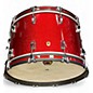 Used Ludwig 3 Piece Classic Maple red sparkle Drum Kit