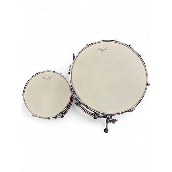 Used Ludwig 3 Piece Classic Maple red sparkle Drum Kit