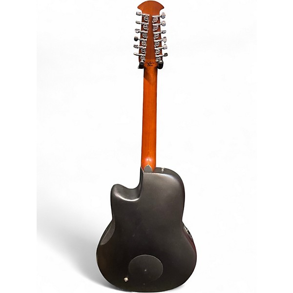 Used Ovation CE4412-5 Black Acoustic Electric Guitar