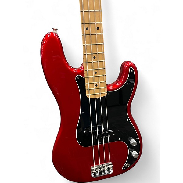 Used Fender American Standard P Bass Red Electric Bass Guitar
