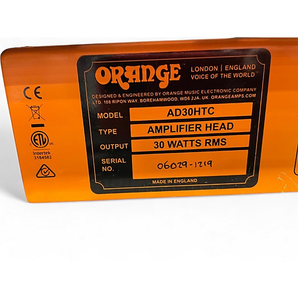 Used Orange Amplifiers AD 30 Tube Guitar Amp Head