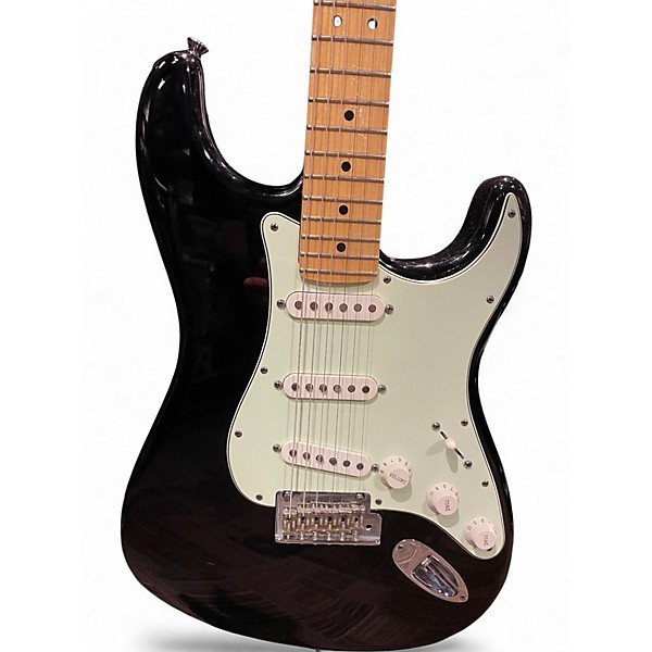 Used Fender American Standard Stratocaster Black Solid Body Electric Guitar