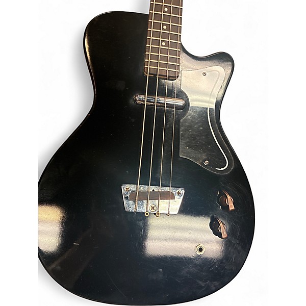 Vintage 1965 Silvertone MODEL 1444 BLACK Electric Bass Guitar