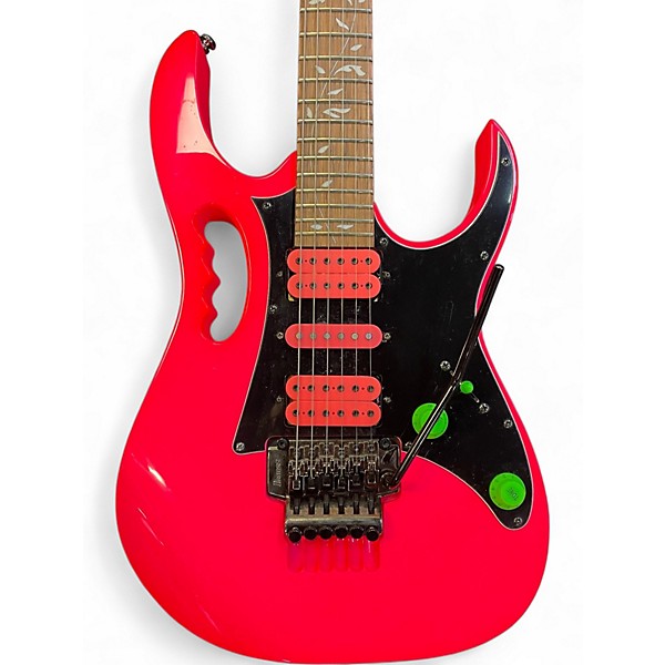 Used Ibanez JEMJR Pink Solid Body Electric Guitar