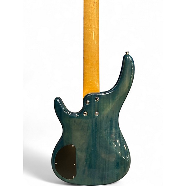 Used Alvarez AE800 TRANS BLUE GREEN Electric Bass Guitar