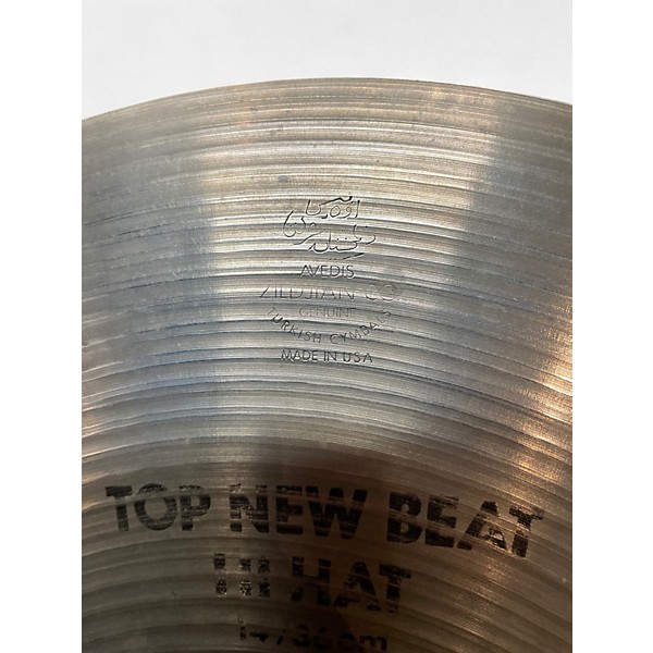 Used Zildjian 14in New Beat Hi Hat Top Cymbal