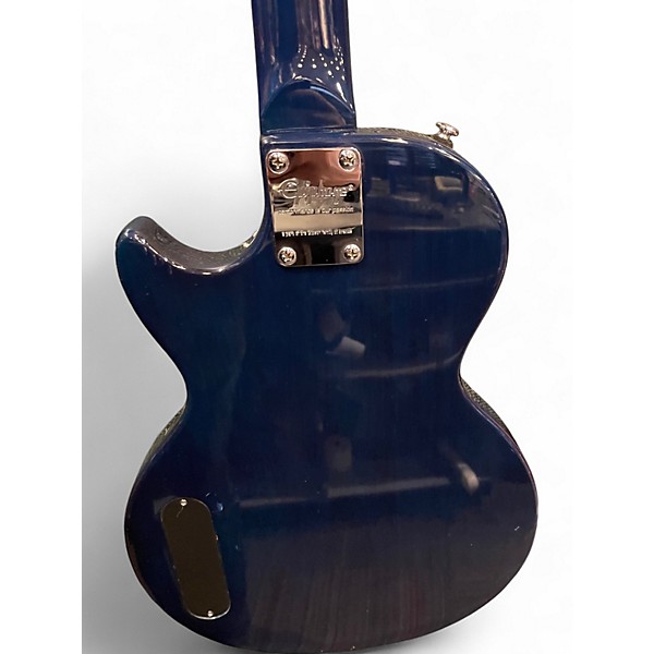 Used Epiphone Les Paul Junior Single Cut Blue Burst Solid Body Electric Guitar