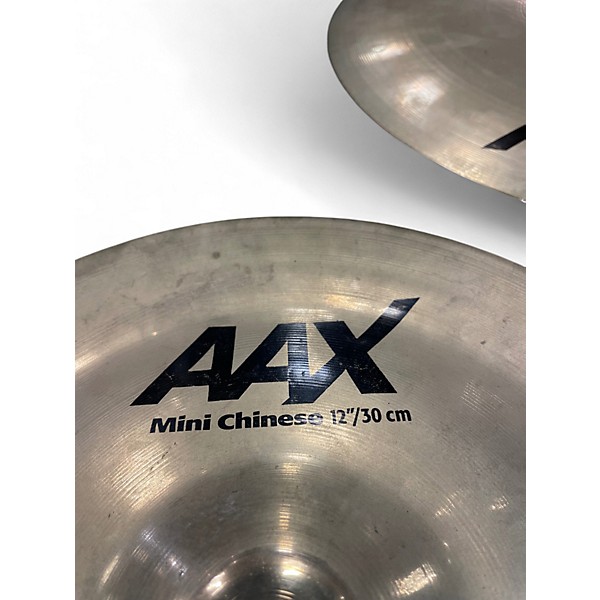 Used SABIAN 12in AAX Mini China Brilliant Cymbal