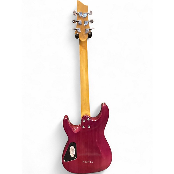 Used Schecter Guitar Research C6 Plus Magenta Solid Body Electric Guitar
