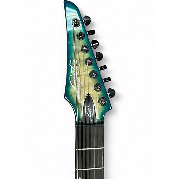 Used Legator ninja 7 aqua burst Solid Body Electric Guitar