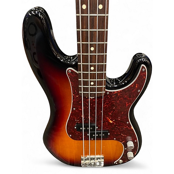 Used Fender American Standard Precision Bass 3 Color Sunburst Electric Bass Guitar
