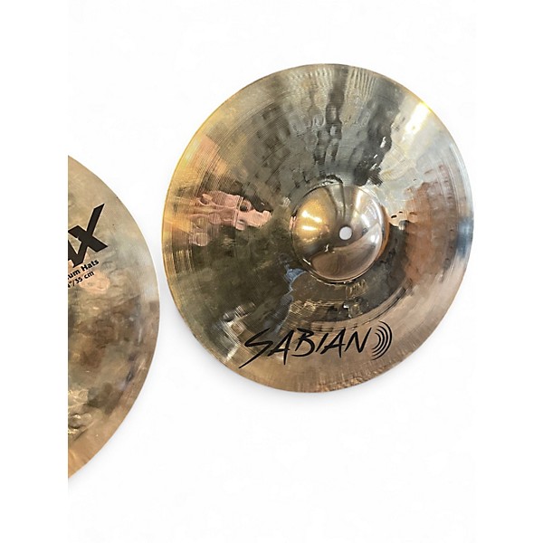 Used SABIAN 14in AAX Medium High Hat Pair Cymbal