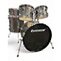 Used Ludwig 5 Piece Backbeat Silver Sparkle Drum Kit thumbnail