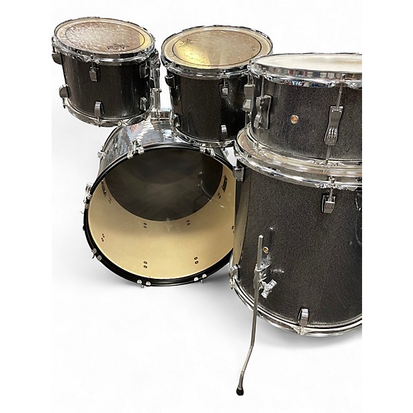 Used Ludwig 5 Piece Backbeat Silver Sparkle Drum Kit