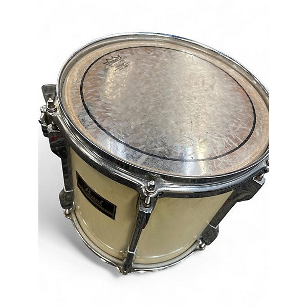 Used Pearl 10X10 Export Series Mounted  Tom Antique White Drum