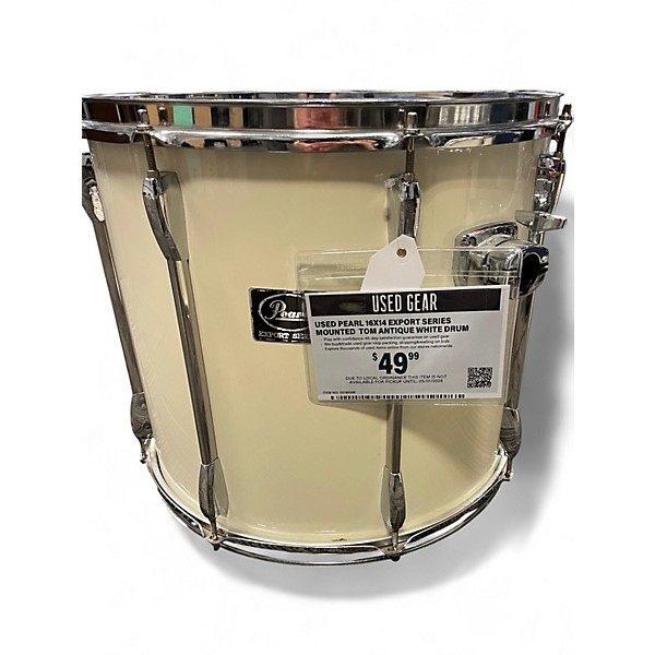 Used Pearl 16X14 Export Series Mounted  Tom Antique White Drum
