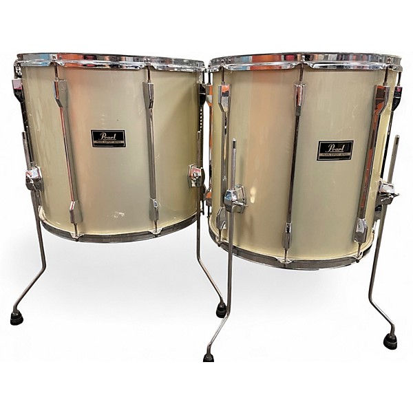 Used Pearl 4 Piece Export Pearl White Drum Kit