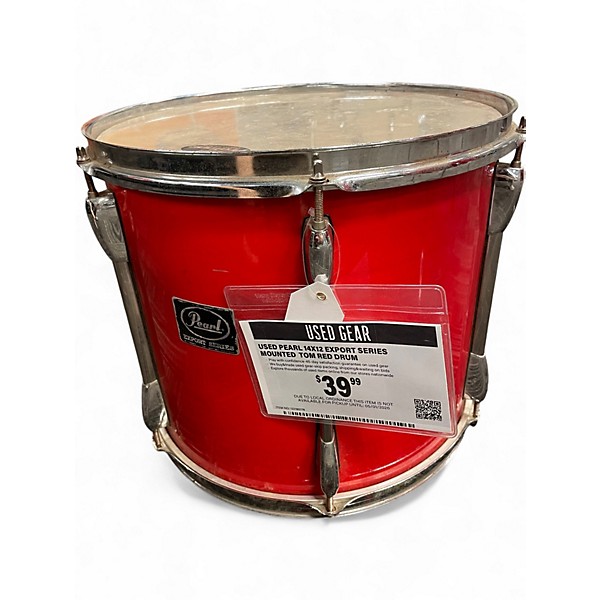 Used Pearl 14X12 Export Series Mounted  Tom Red Drum