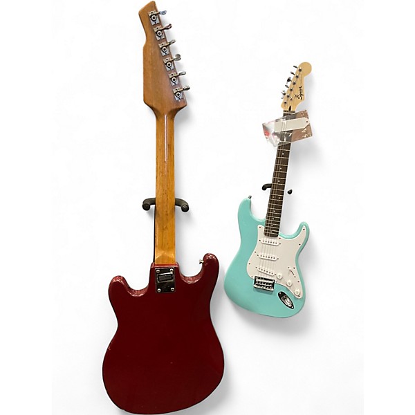 Vintage 1960s Teisco WG-4L Red Solid Body Electric Guitar