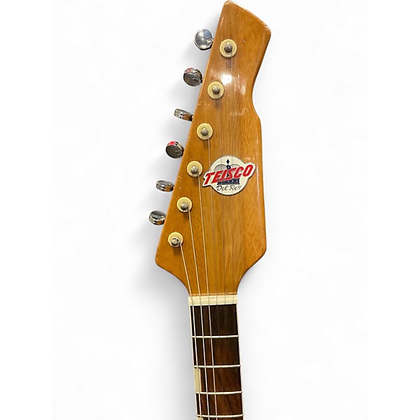 Vintage 1960s Teisco WG-4L Red Solid Body Electric Guitar