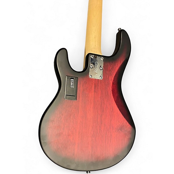 Used Sterling by Music Man Stingray 5 Crimson Red Burst Electric Bass Guitar