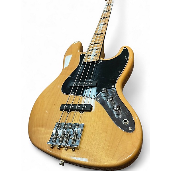 Used Squier Classic Vibe 70s Jazz Bass Natural Electric Bass Guitar