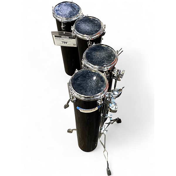 Used TAMA 6.5X15 Low Octoban Set Black Roto Toms
