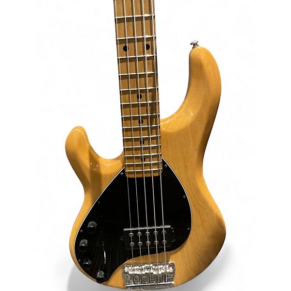 Used Ernie Ball Music Man Stingray 5 Left Handed Natural Electric Bass Guitar